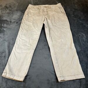 Chino Anthropologie Pants Casual Khaki Beige Straight Leg Womens 25 Slim